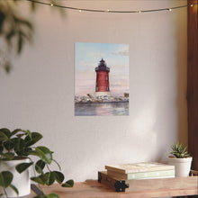 Load image into Gallery viewer, Lewes, Delaware East End Lighthouse Watercolor Art Print, Coastal Art, Beach Art, Seashore Art