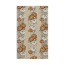 Load image into Gallery viewer, Pumpkin Vine Pattern Hand Towel | Fall Harvest Kitchen Hand Towel