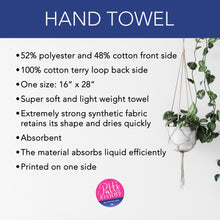 Load image into Gallery viewer, Sunflower Hand Towel — Floral Kitchen Towel | Gift for Gardeners & Summer Home Decor