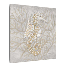 Load image into Gallery viewer, Seahorse Coastal Wall Art, Nautical Home Decor, Beach Vibes, Perfect for Aquatic Lovers, Unique Gift for Ocean Enthusiasts - Patti Bishop Watercolors