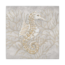 Load image into Gallery viewer, Seahorse Coastal Wall Art, Nautical Home Decor, Beach Vibes, Perfect for Aquatic Lovers, Unique Gift for Ocean Enthusiasts - Patti Bishop Watercolors