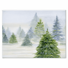 Load image into Gallery viewer, Pine Trees 2 Stretched Canvas Print - Patti Bishop Watercolors