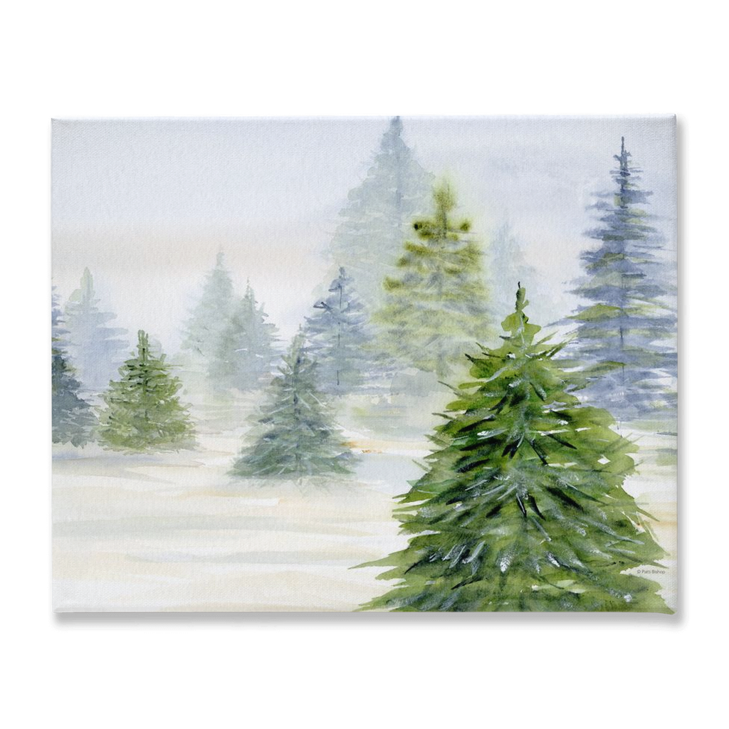 Pine Trees 2 Stretched Canvas Print
