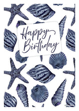 Load image into Gallery viewer, Multi-Design Greeting Cards - Blue Shells Pattern