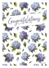 Load image into Gallery viewer, Congratulations Greeting Cards - Hydrangea Pattern