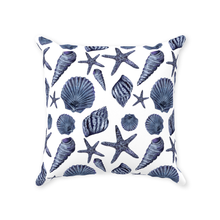Load image into Gallery viewer, Blue Shell Pattern Throw Pillows
