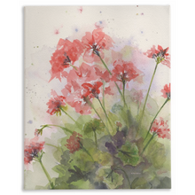 Load image into Gallery viewer, Geraniums 4 Stretched Canvas Print
