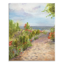 Load image into Gallery viewer, Beach Path Stretched Canvas Print
