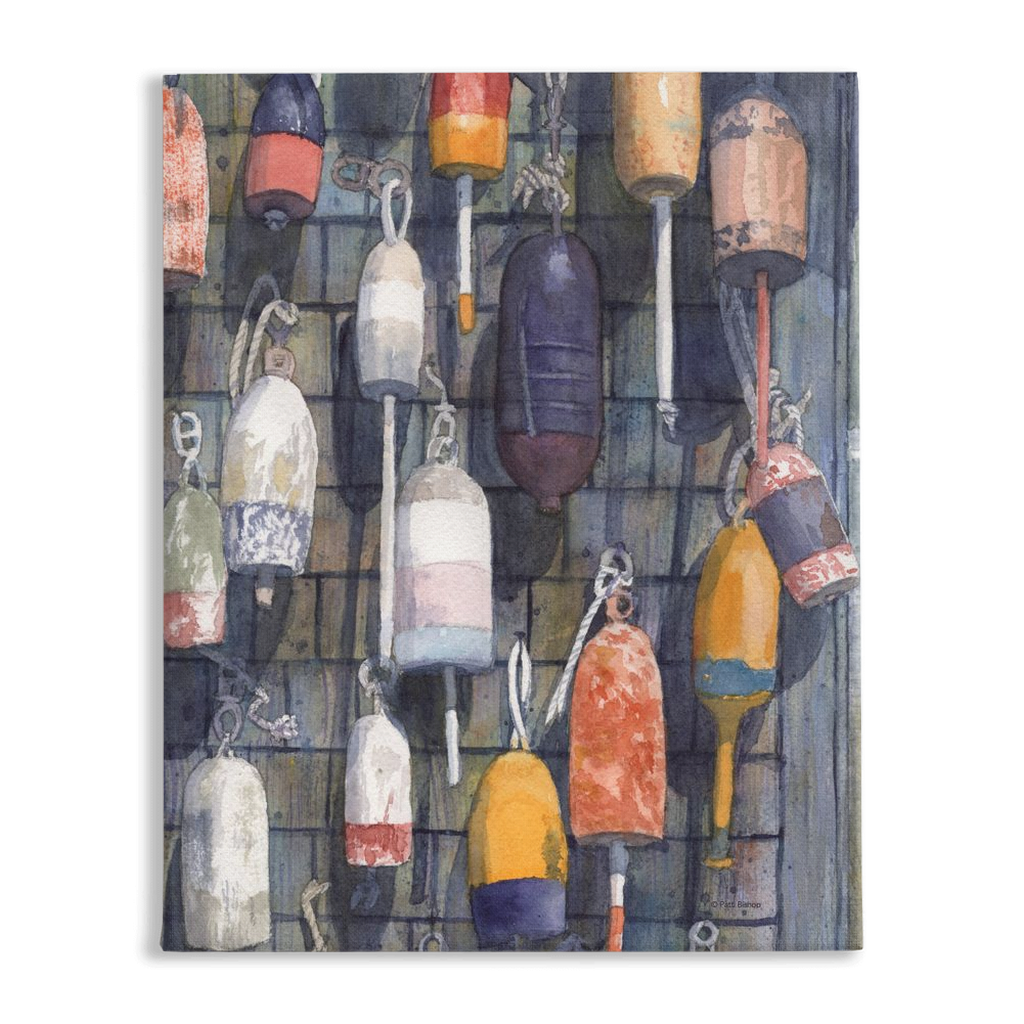 Buoys Stretched Canvas Print