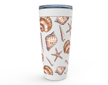 Load image into Gallery viewer, Tan Shells 20oz. Stainless Steel Tumblers
