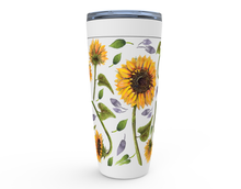 Load image into Gallery viewer, Sunflowers Pattern 20 oz Steel Tumblers
