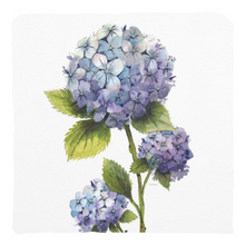 Load image into Gallery viewer, Blue Hydrangea Throw Pillows
