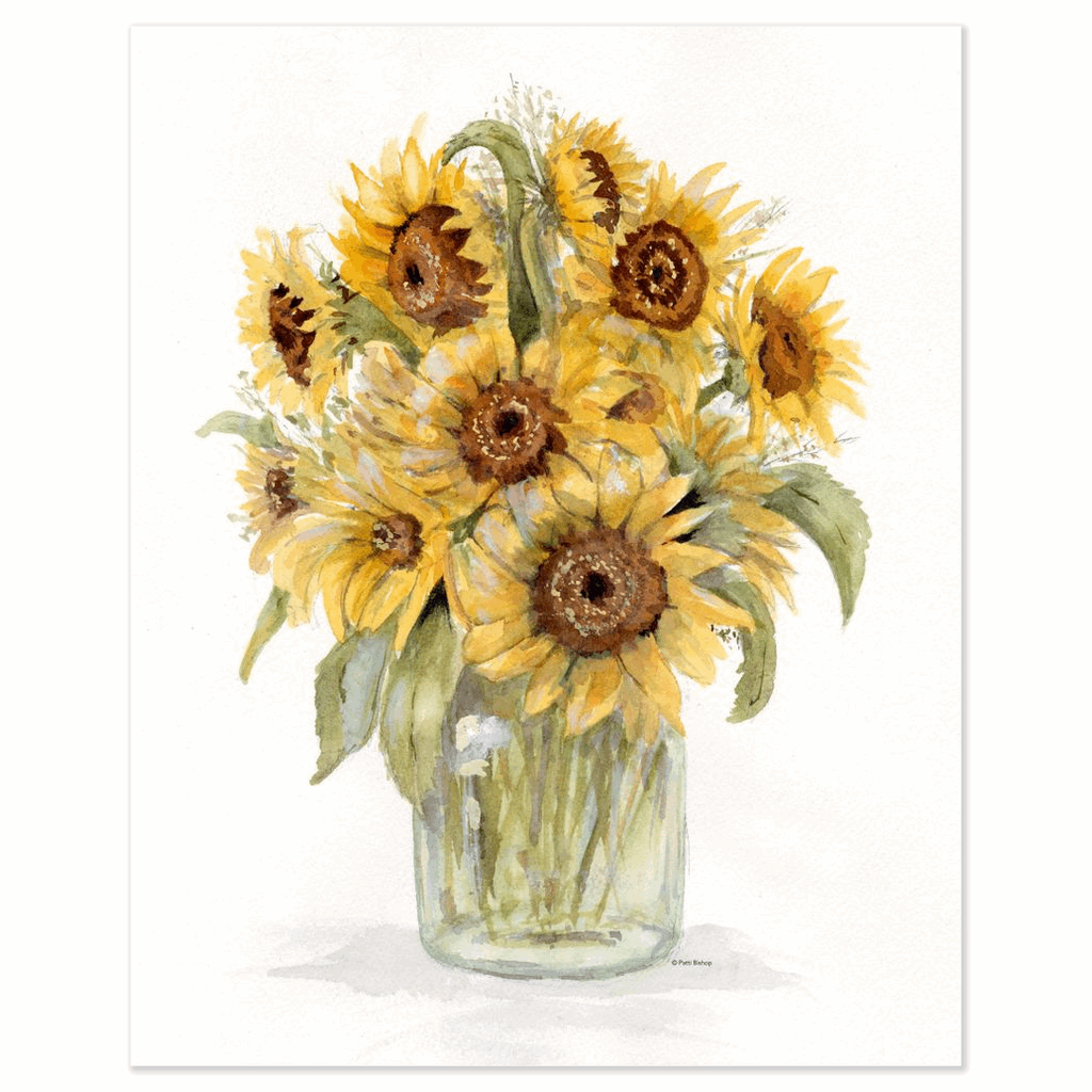 Sunflower Bouquet Art Prints - Patti Bishop Watercolors