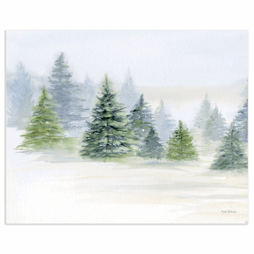 Pine Trees 1 Art Print - Patti Bishop Watercolors