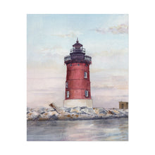 Load image into Gallery viewer, Lewes, Delaware East End Lighthouse Watercolor Art Print, Coastal Art, Beach Art, Seashore Art
