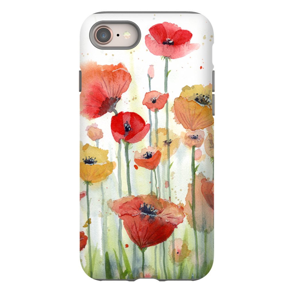 Red, Orange, and Yellow Poppies Phone Cases