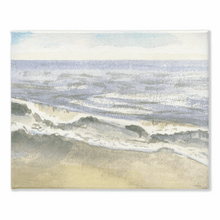 Load image into Gallery viewer, Waves 2 Stretched Canvas Print - Patti Bishop Watercolors
