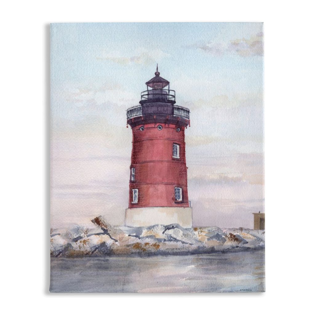 Lewes East End Lighthouse Stretched Canvas Print