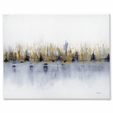 Load image into Gallery viewer, Abstract Blue Sienna Stretched Canvas - Patti Bishop Watercolors
