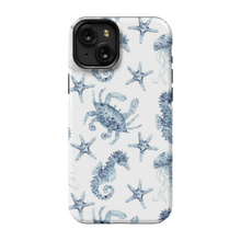 Load image into Gallery viewer, Blue Seahorse and Crab Phone Cases
