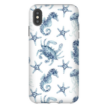 Load image into Gallery viewer, Blue Seahorse and Crab Phone Cases

