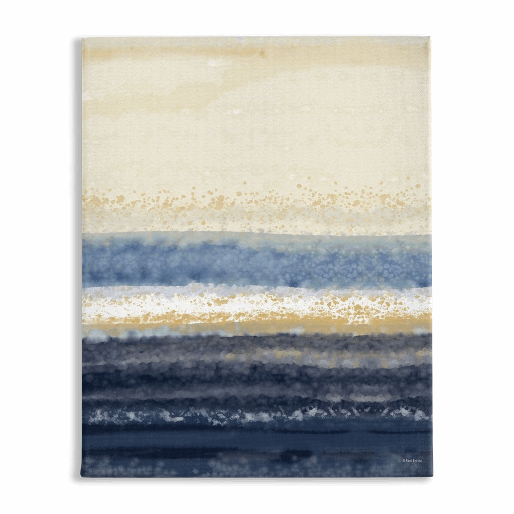 Abstract Midnight Stretched Canvas Print - Patti Bishop Watercolors