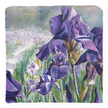 Load image into Gallery viewer, Purple Iris Throw Pillows
