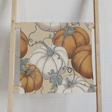 Load image into Gallery viewer, Autumn White and Orange Pumpkins Hand Towel | Fall Harvest Kitchen Towel
