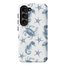 Load image into Gallery viewer, Blue Seahorse and Crab Phone Cases

