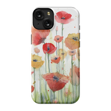 Load image into Gallery viewer, Red, Orange, and Yellow Poppies Phone Cases
