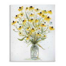 Load image into Gallery viewer, Black-eyed Susans Stretched Canvas Print
