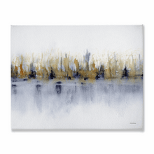 Load image into Gallery viewer, Abstract Blue Sienna Stretched Canvas - Patti Bishop Watercolors
