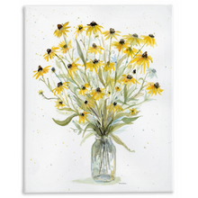 Load image into Gallery viewer, Black-eyed Susans Stretched Canvas Print
