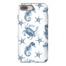 Load image into Gallery viewer, Blue Seahorse and Crab Phone Cases
