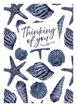 Load image into Gallery viewer, Multi-Design Greeting Cards - Blue Shells Pattern
