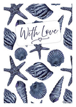 Load image into Gallery viewer, Multi-Design Greeting Cards - Blue Shells Pattern
