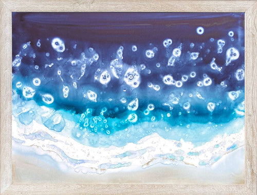Blue Waves Abstract 2 Original Watercolor - Patti Bishop Watercolors