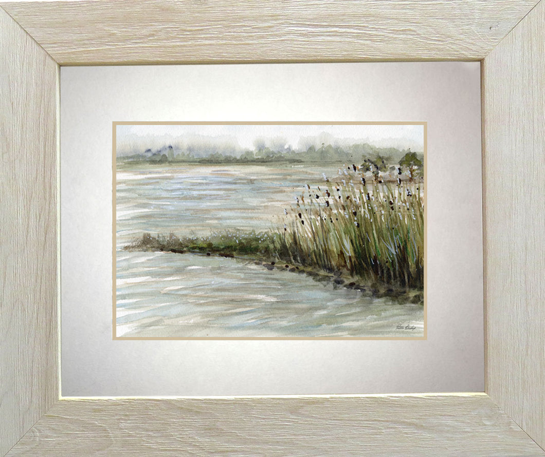 Delaware City Canal Original Watercolor