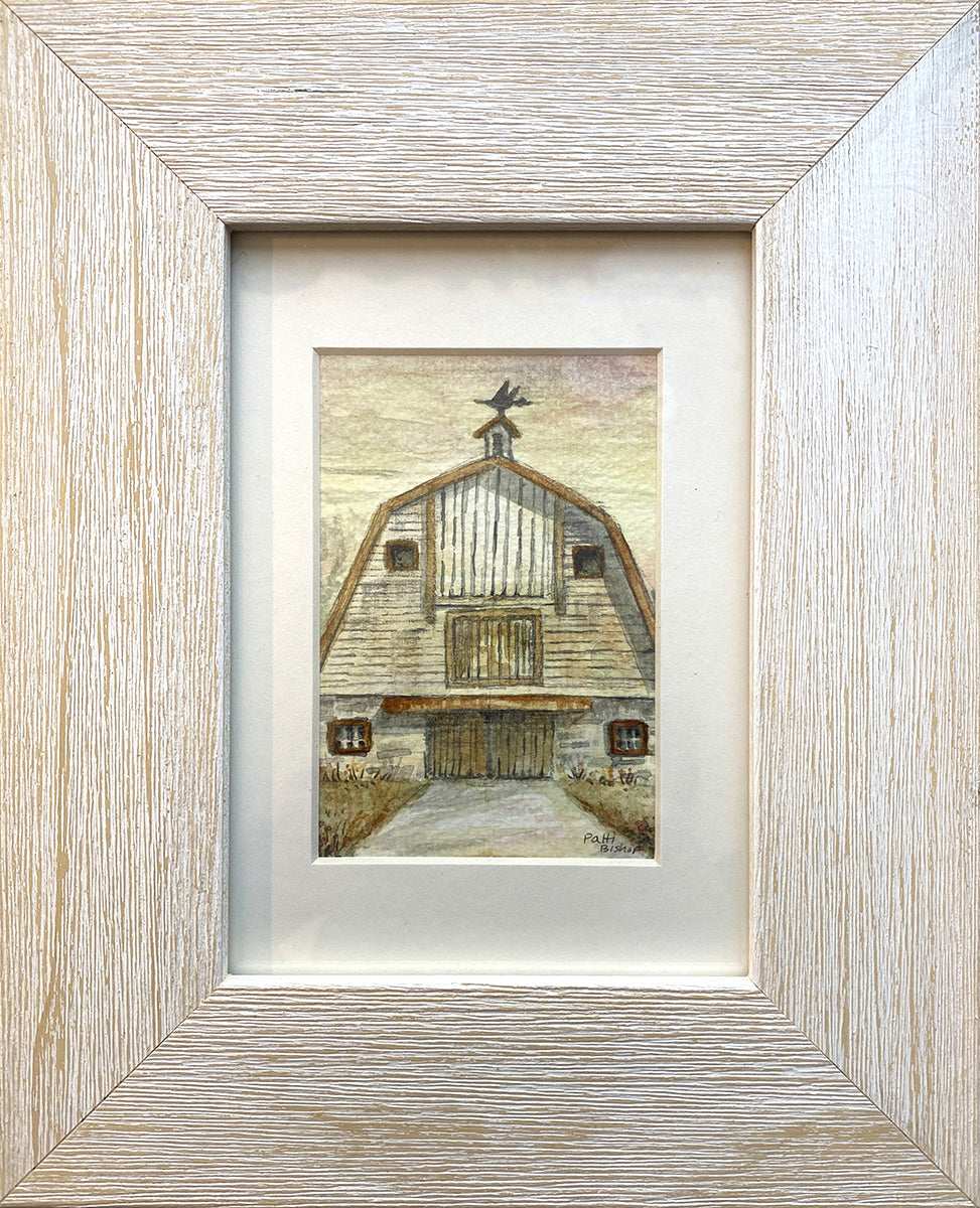 Golden Barn Original Watercolor - Patti Bishop Watercolors
