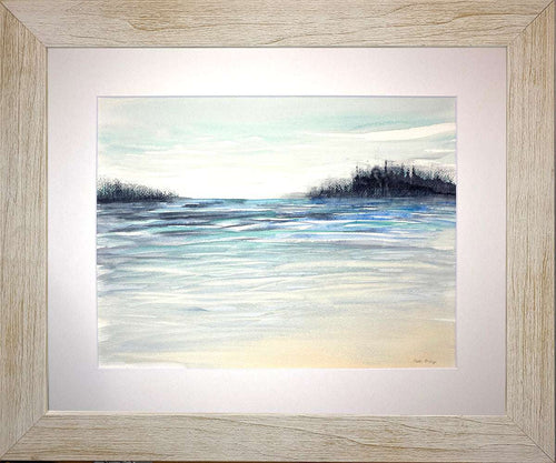 Island Blue Original Watercolor - Patti Bishop Watercolors