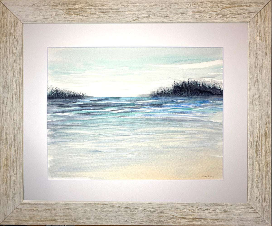 Island Blue Original Watercolor - Patti Bishop Watercolors