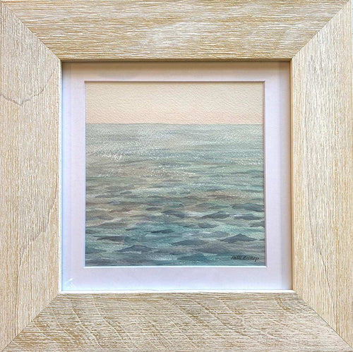 Ocean Sunset Original Watercolor - Patti Bishop Watercolors