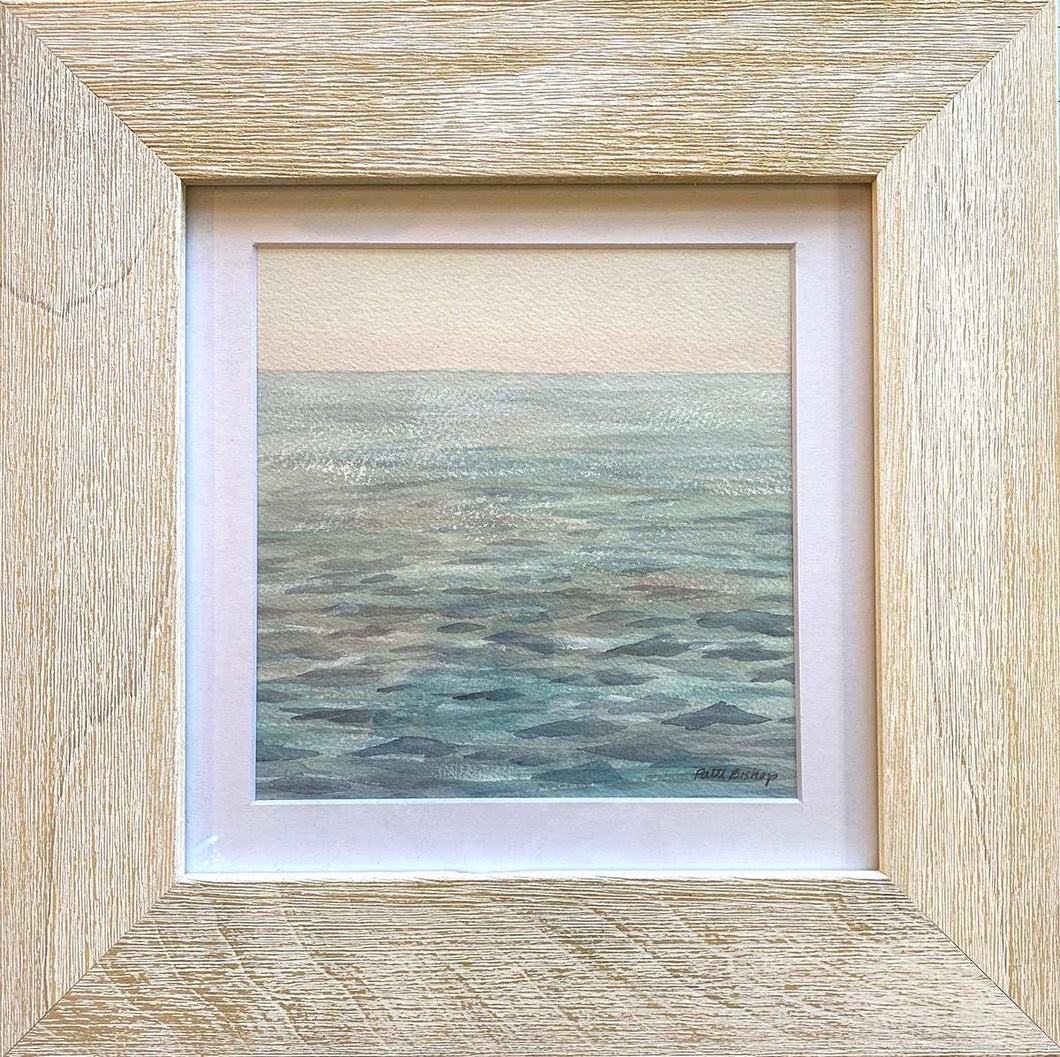 Ocean Sunset Original Watercolor - Patti Bishop Watercolors