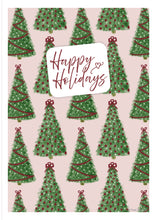 Load image into Gallery viewer, Multi-Design Christmas  - Pink Pine Tree Pattern
