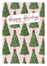 Load image into Gallery viewer, Multi-Design Christmas  - Pink Pine Tree Pattern
