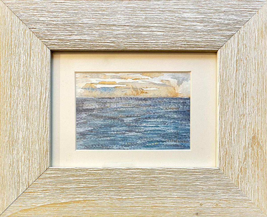 Sunset on the Water Original Watercolor - Patti Bishop Watercolors