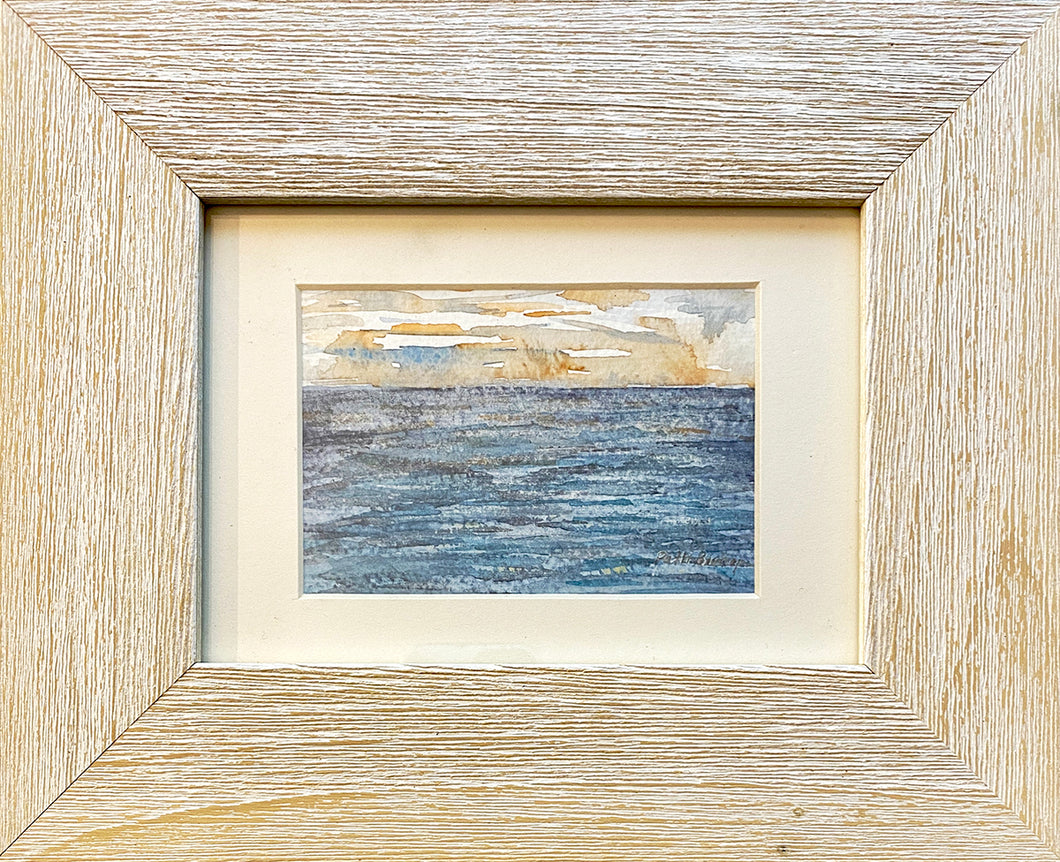 Sunset on the Water Original Watercolor