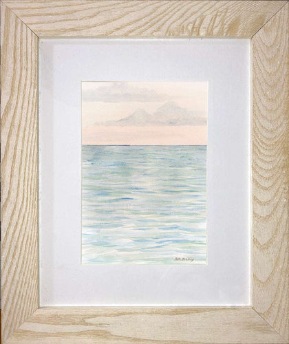 Water at Sunset Original Watercolor - Patti Bishop Watercolors