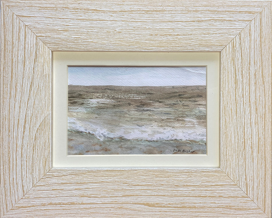 Beach Waves Original Watercolor