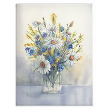 Load image into Gallery viewer, Daisies Vase Stretched Canvas Print
